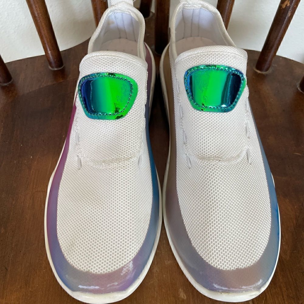 Metallic Shine Slip On Shoes Size 9